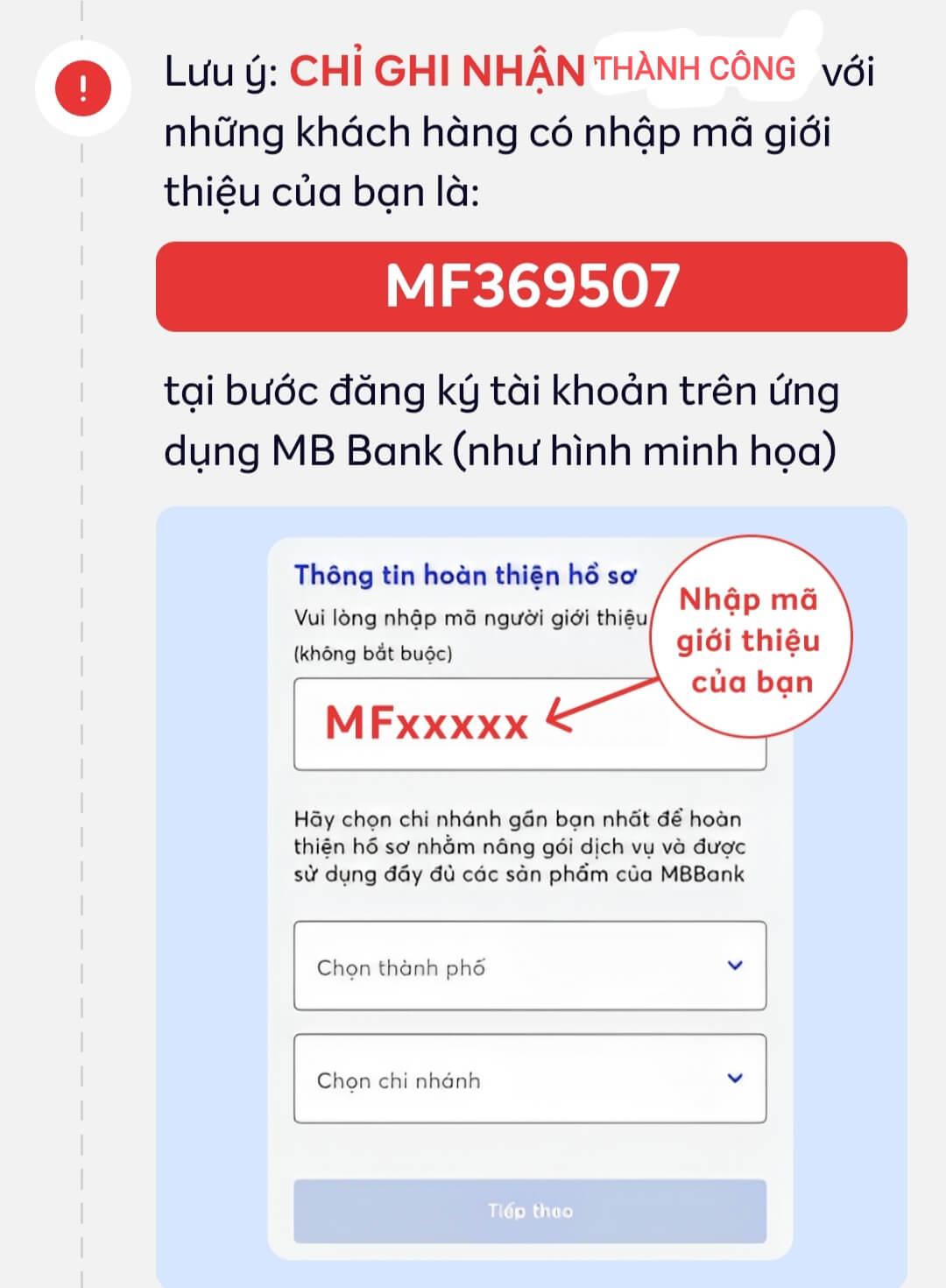 Tạo tài khoản MB Bank miễn phí và được thưởng tiền
